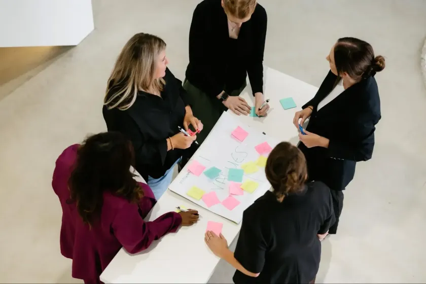 Mapping priorities on the wall
